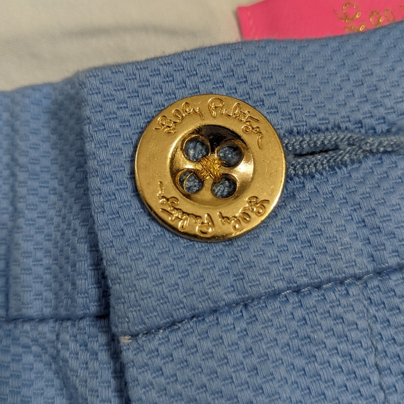 NWT! Lilly Pulitzer Callahan Stretch Shorts Blue Peri Size 12 - Picture 3 of 14